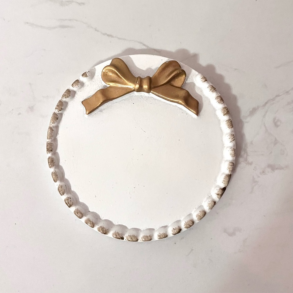 Bow coaster cup holder or jewelry holder